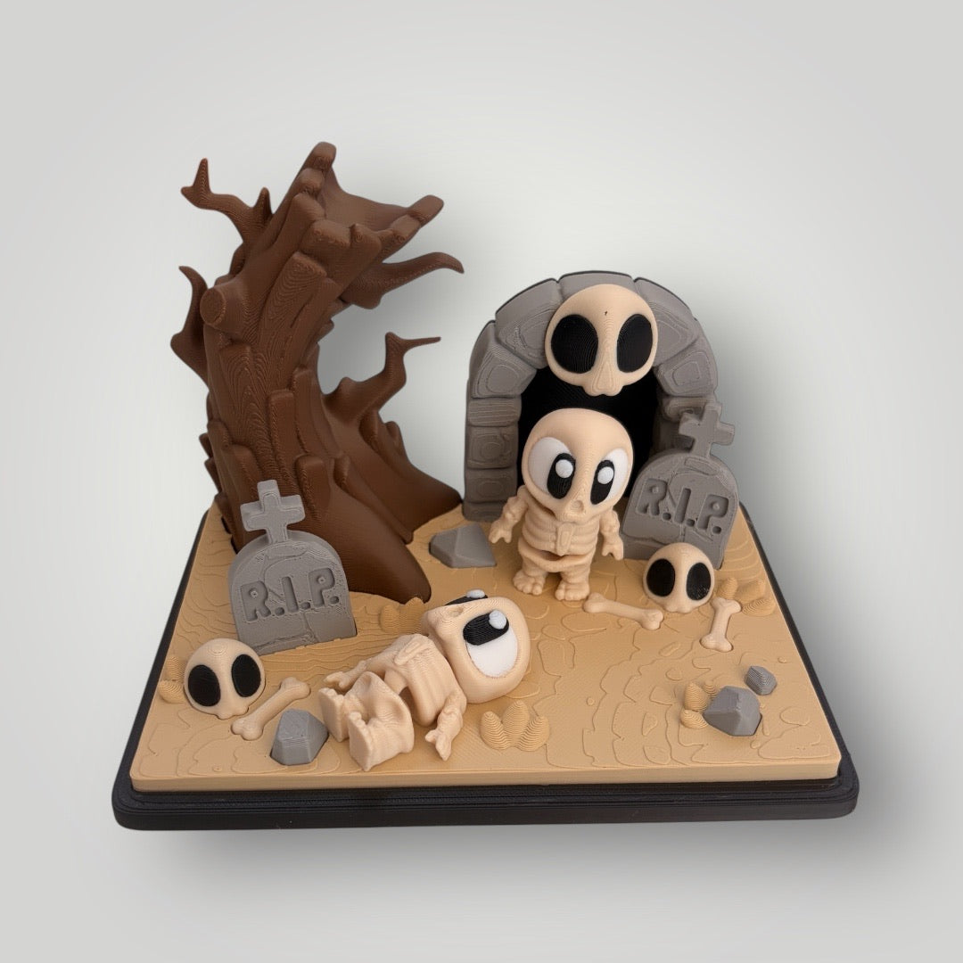 Mini cementerio Esqueletos